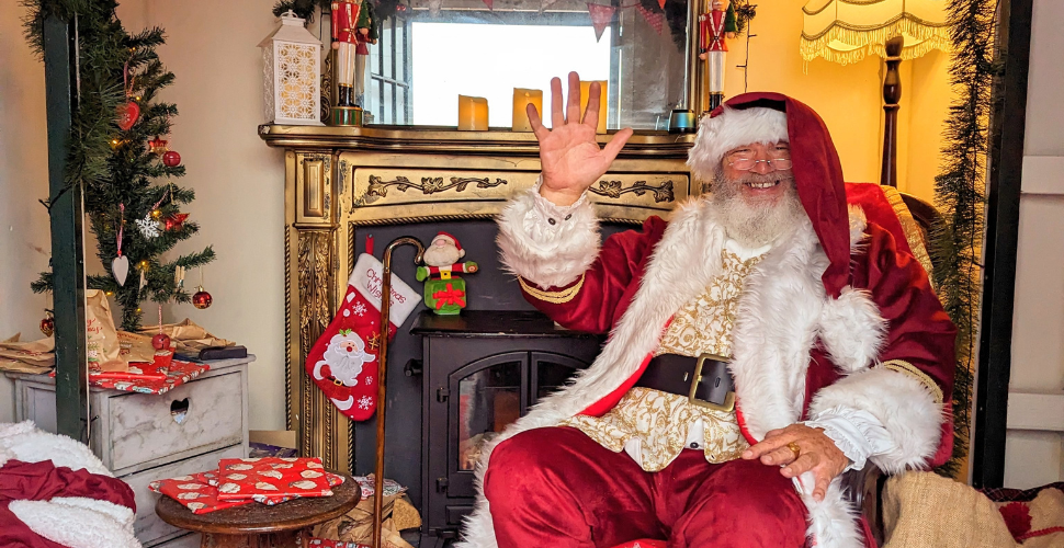 Santa's Grotto at Barbican Christmas Lights Switch-on